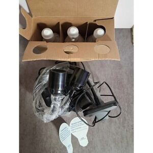 SANSI 3-Head LED Grow Light Full Spectrum Clip-on Plant Lamp C21GL-GE26-10W Blac